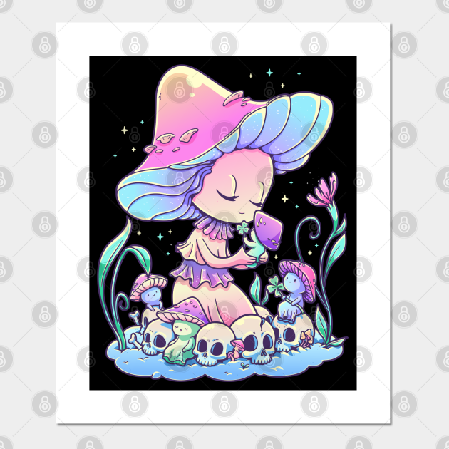 Pastel Goth Mushroom Fairy Aesthetic Fairycore Gothic Kawaii Pastel